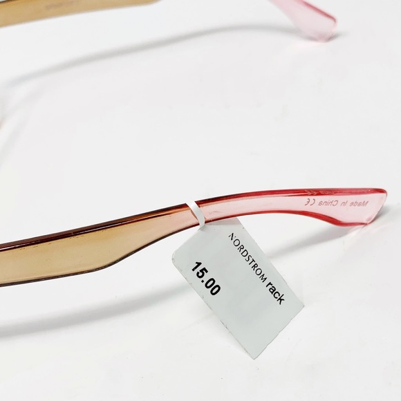 BP 58mm Round Ombre Blue Light Blocking Glasses In Nude - Picture 6 of 7